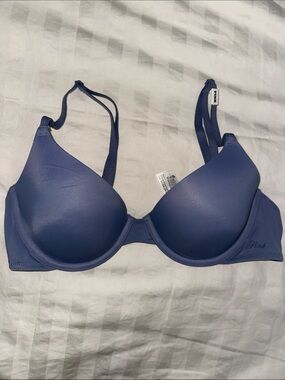 PINK Victoria's Secret Wear everywhere T-shirt lightly lined bra in Blue 36B